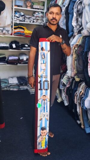 custom football dhoti messi