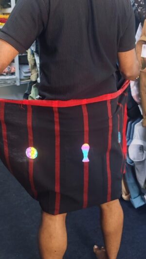 custom football dhoti messi